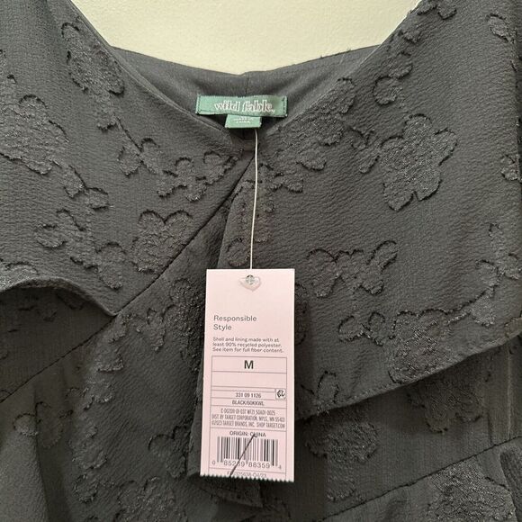 Wild Fable Black Whimsigoth Maxi Dress Womens M Fairy Grunge Sleeveless Lace NWT - Picture 7 of 13